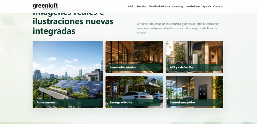 Screenshot GreenLoft website